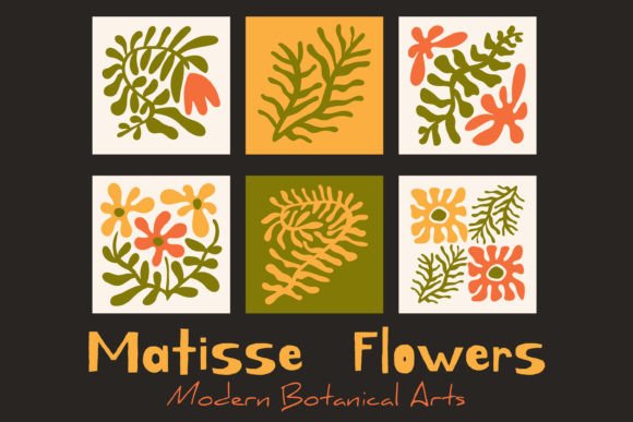 Download Matisse Flowers. Modern Botanical Art - Modern botanical Collection