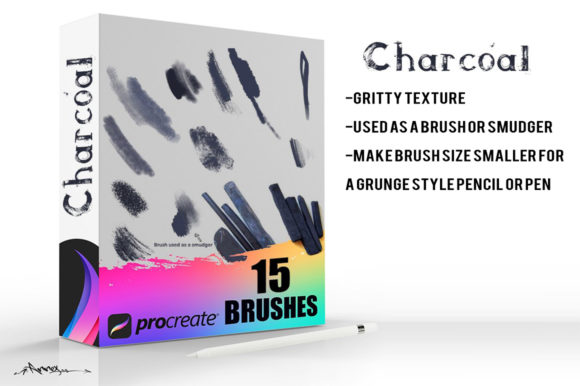Download Charcoal Procreate Brushes - Charcoal Collection