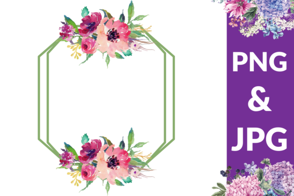 Download Watercolor Floral Frame - Floral Collection