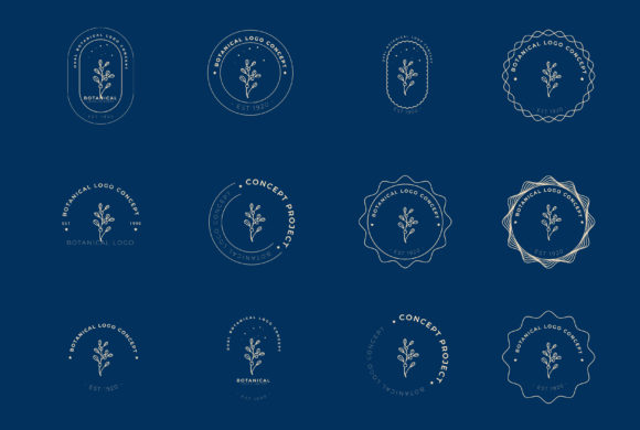 Download Minimal Femenine Modern Botanical Logo - Modern botanical Collection