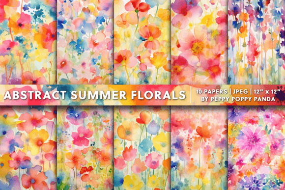Download Abstract Summer Florals Background Textu - Floral Collection