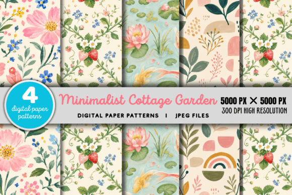 Download Minimalist Cottage Garden Floral 1 - Floral Collection