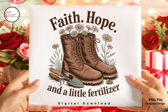 Download Funny Garden Quote Floral Boots PNG - Floral Collection