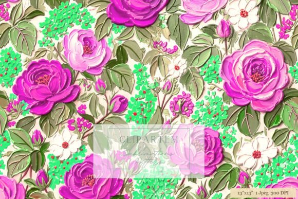 Download Magenta Rose Garden Floral Pattern - Floral Collection