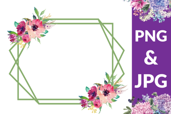 Download Watercolor Floral Frame - Floral Collection