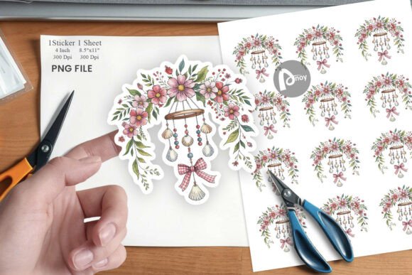Download Pink Gingham Summer Florals Sticker - Floral Collection