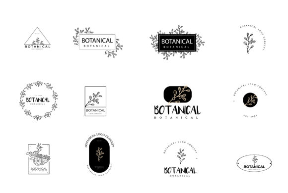 Download Minimal Femenine Modern Botanical Logo - Modern botanical Collection