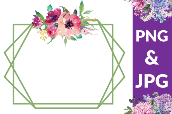 Download Watercolor Floral Frame - Floral Collection