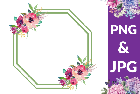 Download Watercolor Floral Frame - Floral Collection