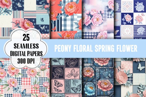 Download Peony Floral Spring Flower Pattern - Floral Collection