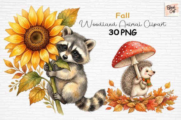 Download Fall Woodland Animal Clipart PNG - Woodland animal Collection