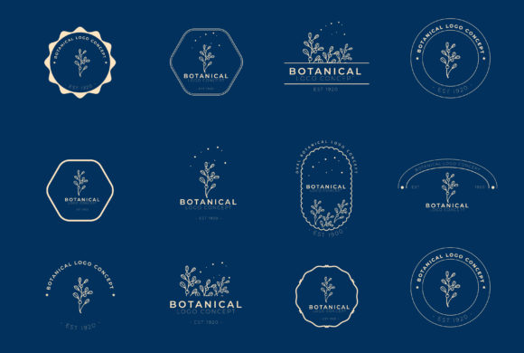 Download Minimal Femenine Modern Botanical Logo - Modern botanical Collection