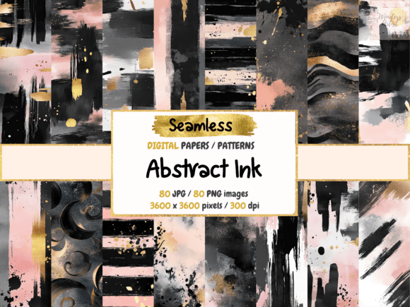 Download Abstract Ink Seamless Digital Papers - Premium Resources