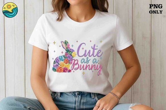Download Cute As a Bunny PNG, Floral Bunny Png - Floral Collection