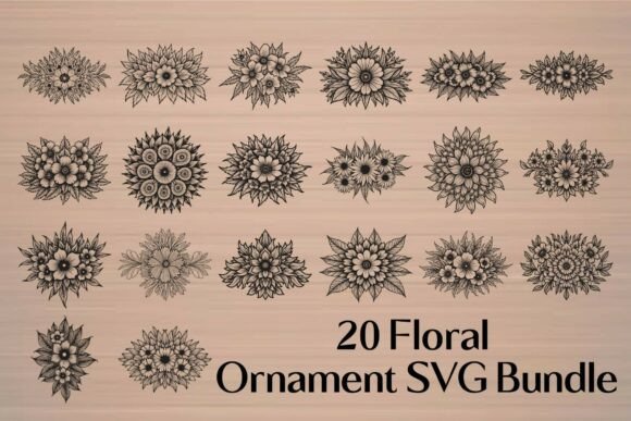 Download Floral Frame &amp; Bouquet SVG Bundle - Floral Collection