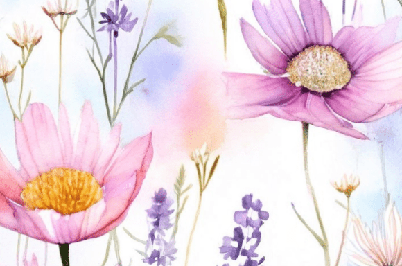 Download Soft Watercolor Wildflower Floral Collec - Floral Collection