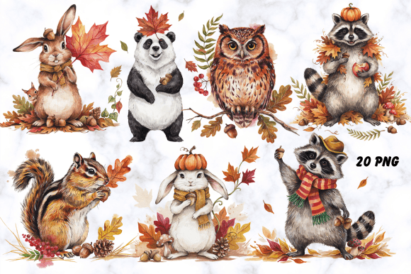 Download Fall Woodland Animal Clipart - Woodland animal Collection
